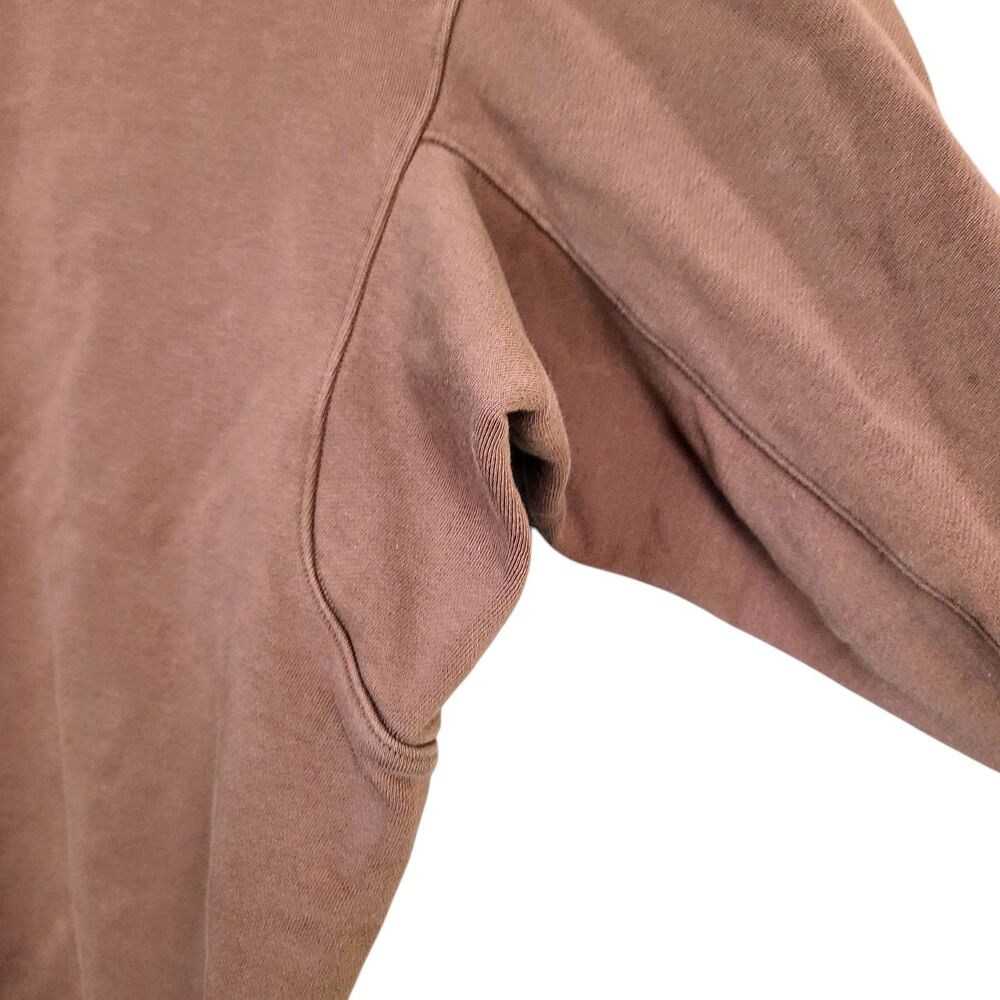 Lululemon Sweatshirt  XL‎ Brown Cinch Waist Zip Pocket Crewneck Pullover - Picture 4 of 11